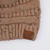imageCC Ribbed Confetti Knit Beanie Tail Hat for Adult MB33Taupe
