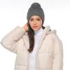 imageCC Sequin Pom Beanie for Women  Acrylic Stretchable Soft Warm Knit Winter Skully Hat with Yarn PomSequindk Mel Grey  Grey