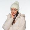 imageCC Sequin Pom Beanie for Women  Acrylic Stretchable Soft Warm Knit Winter Skully Hat with Yarn PomSequinivory  Silver