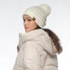 imageCC Sequin Pom Beanie for Women  Acrylic Stretchable Soft Warm Knit Winter Skully Hat with Yarn PomSequinivory  Silver