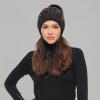 imageCC Sequin Pom Beanie for Women  Acrylic Stretchable Soft Warm Knit Winter Skully Hat with Yarn PomSparklesgold