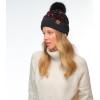 imageCC Sequin Pom Beanie for Women  Acrylic Stretchable Soft Warm Knit Winter Skully Hat with Yarn PomSparklesred  Black