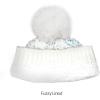 imageCC Sequin Pom Beanie for Women  Acrylic Stretchable Soft Warm Knit Winter Skully Hat with Yarn PomSparkleswhite