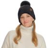 imageCC Sequin Pom Beanie for Women  Acrylic Stretchable Soft Warm Knit Winter Skully Hat with Yarn PomTerryblack