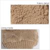 imageCC Sherpa Cuff Beanie Hat Suede Logo and Sherpa Mitten Gloves HAT008MT008Dkcamelgift Set