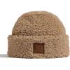 imageCC Sherpa Cuff Beanie Hat Suede Logo and Sherpa Mitten Gloves HAT008MT008Dkcamelgift Set