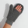 imageCC Sherpa Cuff Beanie Hat Suede Logo and Sherpa Mitten Gloves HAT008MT008Grey Mitten