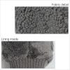 imageCC Sherpa Cuff Beanie Hat Suede Logo and Sherpa Mitten Gloves HAT008MT008Grey Mitten