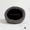 imageCC Sherpa Cuff Beanie Hat Suede Logo and Sherpa Mitten Gloves HAT008MT008Greybeanie