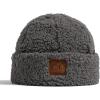 imageCC Sherpa Cuff Beanie Hat Suede Logo and Sherpa Mitten Gloves HAT008MT008Greygift Set