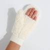 imageCC Sherpa Cuff Beanie Hat Suede Logo and Sherpa Mitten Gloves HAT008MT008Ivory Mitten