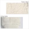 imageCC Sherpa Cuff Beanie Hat Suede Logo and Sherpa Mitten Gloves HAT008MT008Ivorygift Set