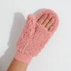 imageCC Sherpa Cuff Beanie Hat Suede Logo and Sherpa Mitten Gloves HAT008MT008Rose Mitten