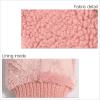 imageCC Sherpa Cuff Beanie Hat Suede Logo and Sherpa Mitten Gloves HAT008MT008Rose Mitten