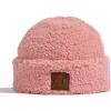 imageCC Sherpa Cuff Beanie Hat Suede Logo and Sherpa Mitten Gloves HAT008MT008Rosegift Set