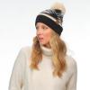 imageCC Southwest Pattern Pom Beanie for WomenAztecblack