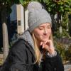 imageCC Star Stud Fur Pom Beanie for Women  Recycled Yarn Stretchable Soft Warm Knit Winter Skully Hat with Faux Fur PomPearlltgrey