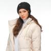 imageCC Star Stud Fur Pom Beanie for Women  Recycled Yarn Stretchable Soft Warm Knit Winter Skully Hat with Faux Fur PomStar Studblack