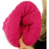 imageCC Toddler Sherpa Fuzzy Lining Baby Beanie Hat for Kid Chunky Knitted with Pom Pom for Boys Girls Ages 25 YearsCandy Pink