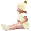 imageCC Toddler Sherpa Fuzzy Lining Baby Beanie Hat for Kid Chunky Knitted with Pom Pom for Boys Girls Ages 25 YearsIvory
