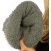 imageCC Toddler Sherpa Fuzzy Lining Baby Beanie Hat for Kid Chunky Knitted with Pom Pom for Boys Girls Ages 25 YearsLt Melange Gray