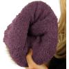 imageCC Toddler Sherpa Fuzzy Lining Baby Beanie Hat for Kid Chunky Knitted with Pom Pom for Boys Girls Ages 25 YearsViolet