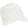 imageCC Toddler Trendy Warm Oversized Chunky Soft Oversized Ribbed Slouchy Knit Hat with Visor BrimIvory