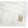 imageCC Toddler Trendy Warm Oversized Chunky Soft Oversized Ribbed Slouchy Knit Hat with Visor BrimIvory