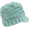 imageCC Toddler Trendy Warm Oversized Chunky Soft Oversized Ribbed Slouchy Knit Hat with Visor BrimMint
