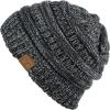 imageCC Trendy Warm Chunky Soft Stretch Cable Knit BeanieBlackOliveGray