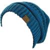 imageCC Trendy Warm Chunky Soft Stretch Cable Knit BeanieBlueTeal