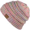 imageCC Trendy Warm Chunky Soft Stretch Cable Knit BeanieBright Mix
