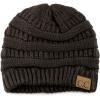 imageCC Trendy Warm Chunky Soft Stretch Cable Knit BeanieBrown