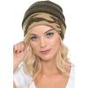 imageCC Trendy Warm Chunky Soft Stretch Cable Knit BeanieCamoDk Olive