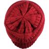 imageCC Trendy Warm Chunky Soft Stretch Cable Knit BeanieCardinal