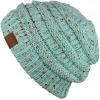 imageCC Trendy Warm Chunky Soft Stretch Cable Knit BeanieConfetti Mint