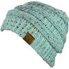 imageCC Trendy Warm Chunky Soft Stretch Cable Knit BeanieConfetti Mint