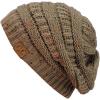 imageCC Trendy Warm Chunky Soft Stretch Cable Knit BeanieConfetti Taupe