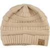 imageCC Trendy Warm Chunky Soft Stretch Cable Knit BeanieDark Beige