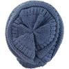 imageCC Trendy Warm Chunky Soft Stretch Cable Knit BeanieDark Denim