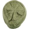 imageCC Trendy Warm Chunky Soft Stretch Cable Knit BeanieDark Sage
