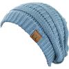 imageCC Trendy Warm Chunky Soft Stretch Cable Knit BeanieDenim