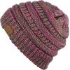 imageCC Trendy Warm Chunky Soft Stretch Cable Knit BeanieHot PkOliveCamel