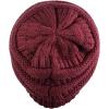 imageCC Trendy Warm Chunky Soft Stretch Cable Knit BeanieMaroon