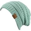 imageCC Trendy Warm Chunky Soft Stretch Cable Knit BeanieMint