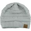 imageCC Trendy Warm Chunky Soft Stretch Cable Knit BeanieNatural Grey