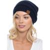 imageCC Trendy Warm Chunky Soft Stretch Cable Knit BeanieNavy Blue