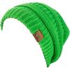 imageCC Trendy Warm Chunky Soft Stretch Cable Knit BeanieNeon Lime