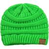 imageCC Trendy Warm Chunky Soft Stretch Cable Knit BeanieNeon Lime