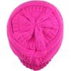 imageCC Trendy Warm Chunky Soft Stretch Cable Knit BeanieNeon Pink